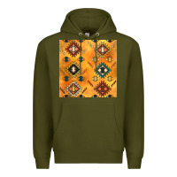 Army Green native american aztec seamless pattern 4 Premium Hoodie - BundleAndBundleShop