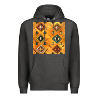 Charcoal Heather native american aztec seamless pattern 4 Premium Hoodie - BundleAndBundleShop
