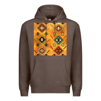Coffee native american aztec seamless pattern 4 Premium Hoodie - BundleAndBundleShop