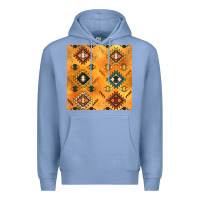 Colony Blue native american aztec seamless pattern 4 Premium Hoodie - BundleAndBundleShop