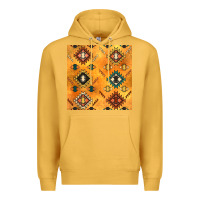 Mustard native american aztec seamless pattern 4 Premium Hoodie - BundleAndBundleShop