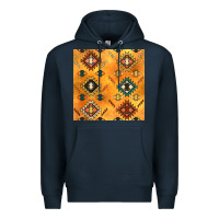 Navy native american aztec seamless pattern 4 Premium Hoodie - BundleAndBundleShop