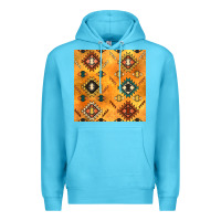 Ocean Blue native american aztec seamless pattern 4 Premium Hoodie - BundleAndBundleShop