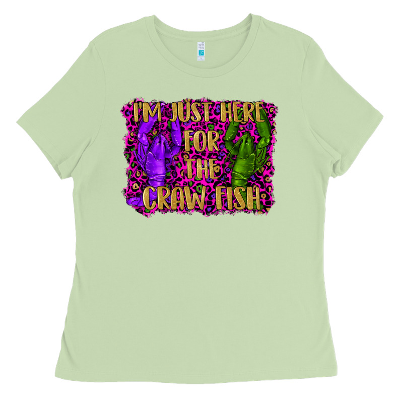 Mardi Gras I'm Just Here For The Craw Fish With Lobster Ladies Tee by RanaPortraitStore | Teevron