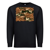 Black camouflage and leopard background Premium Sweatshirt - Artiststas