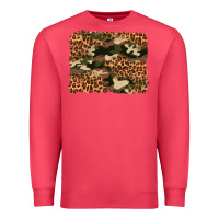 Camouflage And Leopard Background Premium Sweatshirt | Teevron