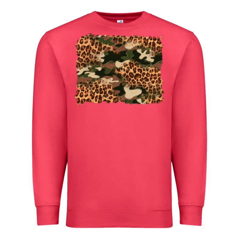 Camouflage And Leopard Background Premium Sweatshirt by Artiststas | Teevron