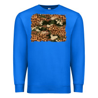 True Royal camouflage and leopard background Premium Sweatshirt - Artiststas
