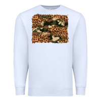 White camouflage and leopard background Premium Sweatshirt - Artiststas