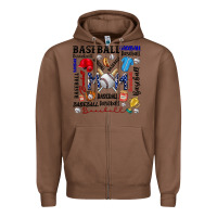 Chestnut baseball mom Zipper Hoodie - CowhideDigitalArt