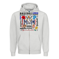 Baseball Mom Zipper Hoodie | Teevron