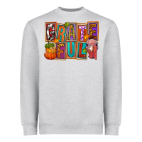 Heather Grey grateful thanksgiving Heavyweight Sweatshirt - FaDigitalArtStudio