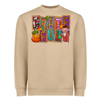 Mushroom grateful thanksgiving Heavyweight Sweatshirt - FaDigitalArtStudio