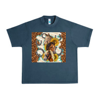 Midnight Navy horses with sunflowers Urban Heavy Tee - TumblerDesignByShophia