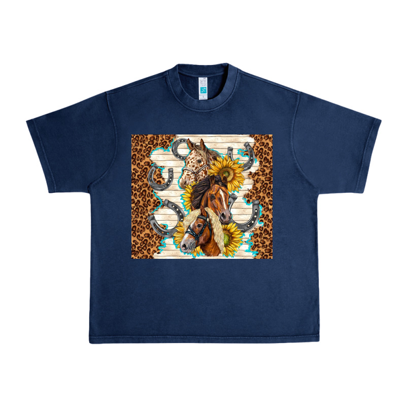 Horses With Sunflowers Urban Heavy Tee by TumblerDesignByShophia | Teevron