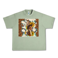 Oil Green horses with sunflowers Urban Heavy Tee - TumblerDesignByShophia
