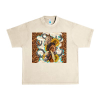 Sandshell horses with sunflowers Urban Heavy Tee - TumblerDesignByShophia