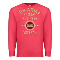 Cardinal US Army Combat Engineer Combat Engineer Veteran Gift Premium Sweatshirt - minhPixels