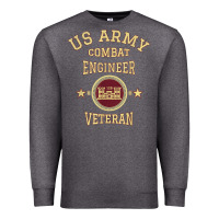 Charcoal Heather US Army Combat Engineer Combat Engineer Veteran Gift Premium Sweatshirt - minhPixels