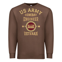 Chestnut US Army Combat Engineer Combat Engineer Veteran Gift Premium Sweatshirt - minhPixels