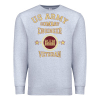 Heather Grey US Army Combat Engineer Combat Engineer Veteran Gift Premium Sweatshirt - minhPixels