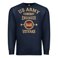 Navy US Army Combat Engineer Combat Engineer Veteran Gift Premium Sweatshirt - minhPixels