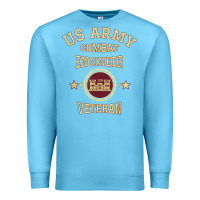 Ocean Blue US Army Combat Engineer Combat Engineer Veteran Gift Premium Sweatshirt - minhPixels