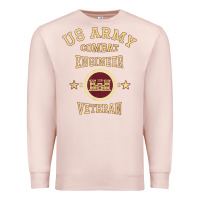 Pale Pink US Army Combat Engineer Combat Engineer Veteran Gift Premium Sweatshirt - minhPixels