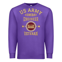 Purple US Army Combat Engineer Combat Engineer Veteran Gift Premium Sweatshirt - minhPixels