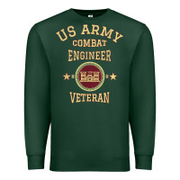 Sports Green US Army Combat Engineer Combat Engineer Veteran Gift Premium Sweatshirt - minhPixels
