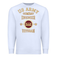 White US Army Combat Engineer Combat Engineer Veteran Gift Premium Sweatshirt - minhPixels