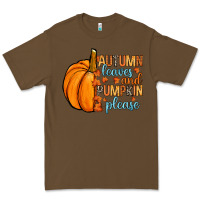 Cacao Autumn leaves and pumpkin please Premium Tee - RanaPortraitStore
