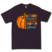 Plum Autumn leaves and pumpkin please Premium Tee - RanaPortraitStore