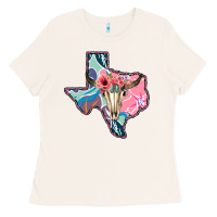 Bone Texas Boho Bull Skull Ladies Tee - Bettercallsaul