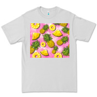 Dove Grey pink pineapple Premium Tee - BarkalooDesign