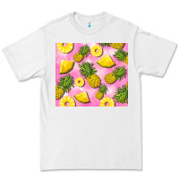 White pink pineapple Premium Tee - BarkalooDesign
