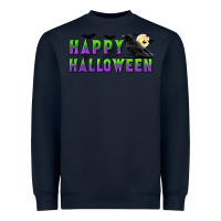 Navy happy halloween Heavyweight Sweatshirt - BundleAndBundleShop