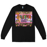 Black Easter day farm animals tumbler Long Sleeve Tee - HowdyJamesFarm