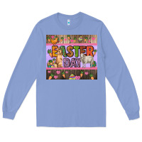 Easter Day Farm Animals Tumbler Long Sleeve Tee | Teevron