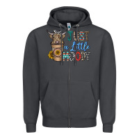 Smoke just a latte moody Zipper Hoodie - CowhideDigitalArt
