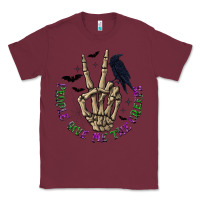 Burgundy People Give Me The Creeps Classic Tee - texasbilliewilder