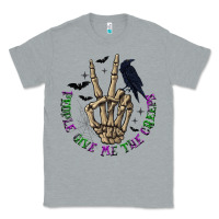 Heather Grey People Give Me The Creeps Classic Tee - texasbilliewilder
