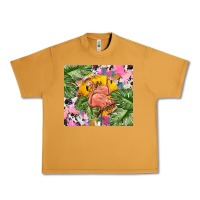 Peanut Butter flamingo with leopard Urban Heavy Tee - TumblerDesignByShophia