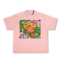 Salmon flamingo with leopard Urban Heavy Tee - TumblerDesignByShophia