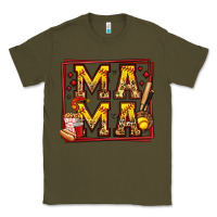 Army Green softball mama Classic Tee - Jasminsmagicworld