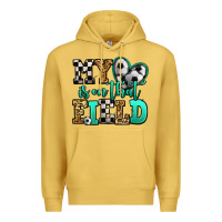 Antique Gold my heart is on that field soccer Premium Hoodie - Jasminsmagicworld