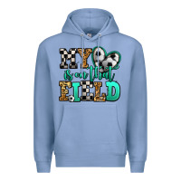 Colony Blue my heart is on that field soccer Premium Hoodie - Jasminsmagicworld