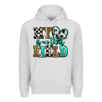 Dove Grey my heart is on that field soccer Premium Hoodie - Jasminsmagicworld