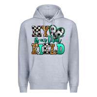 Heather Grey my heart is on that field soccer Premium Hoodie - Jasminsmagicworld