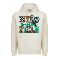 Oatmeal Heather my heart is on that field soccer Premium Hoodie - Jasminsmagicworld